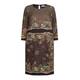 PIERO MORETTI SCOOP NECK PRINT DRESS