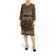 PIERO MORETTI SCOOP NECK PRINT DRESS