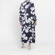 Piero Moretti Satin Viscose Dress Navy