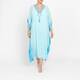 Piero Moretti Kaftan Embellished Dress Blue