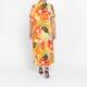 Piero Moretti Tropical Print Jersey Dress
