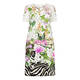 PIERO MORETTI TROPICAL PRINT DRESS