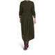 PIERO MORETTI EMBELLISHED VIRGIN WOOL DRESS OLIVE