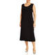 Piero Moretti Sleeveless Jersey Dress Black