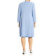 Piero Moretti Embroidered Long Coat and Dress Blue