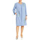 Piero Moretti Embroidered Long Coat and Dress Blue