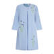 Piero Moretti Embroidered Long Coat and Dress Blue