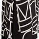 Piero Moretti Abstract Print Duster Coat Black and White