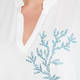 PIERO MORETTI CORAL DIAMANTE APPLIQUE TUNIC