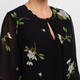 Piero Moretti Floral Duster Jacket Black