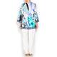PIERO MORETTI SILK BLEND PAISLEY KAFTAN