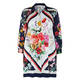 PIERO MORETTI SCARF PRINT LONG SHIRT