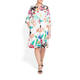 PIERO MORETTI PRINTED BRODERIE ANGLAIS SHIRT DRESS