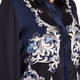 Piero Moretti Printed Silk Shirt Navy