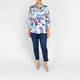 Piero Moretti Floral and Leaf Printed Shirt White