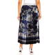 Piero Moretti Velvet Printed Skirt Blue and Silver 