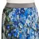 Piero Moretti Pleated Chiffon Floral Skirt Blue