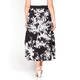 PIERO MORETTI ELASTICATED WAIST BLACK AND WHITE SKIRT 