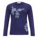 Piero Moretti pure wool sweater with rose motif