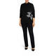 PIERO MORETTI BLACK STUD EMBELLISHED SWEATER