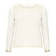 PIERO MORETTI CREAM WAFFLE SWEATER WITH GOLD TRIM