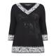 PIERO MORETTI PAISLEY MONOCHROME JERSEY TOP 