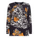 PIERO MORETTI PRINTED EMBELLISHED TOP OCHRE