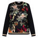 Piero Moretti Silk Insert Printed Merino Wool Sweater