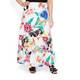 PIERO MORETTI TIERED PRINTED BRODERIE ANGLAIS SKIRT