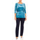 Piero Moretti Velvet Tunic Sky Blue