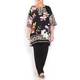 PIERO MORETTI SILK BLEND FLORAL TUNIC