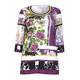 PIERO MORETTI floral jersey TUNIC