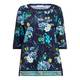 PIERO MORETTI floral print navy TUNIC