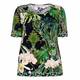 PIERO MORETTI TROPICAL PRINT STRETCH JERSEY TUNIC