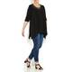 PIERO MORETTI black embellished neckline Tunic