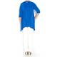 PIERO MORETTI royal blue embellished neckline Tunic