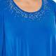 PIERO MORETTI royal blue embellished neckline Tunic