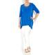 PIERO MORETTI royal blue embellished neckline Tunic