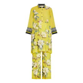 Piero Moretti Tunic and Trouser Outfit Yellow - Plus Size Collection