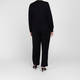 Piero Moretti Knitted Intarsia Twinset Black and White