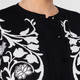 Piero Moretti Knitted Intarsia Twinset Black and White