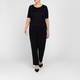 Piero Moretti Knitted Intarsia Twinset Black and White