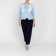 Piero Moretti Merino Applique Twinset Pale Blue