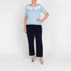 Piero Moretti Merino Applique Twinset Pale Blue