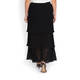 PIERO MORETTI LAYERED CHIFFON MIDI SKIRT