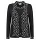 Musetti black & white spots Jacket And Top