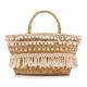 PRANELLA straw BAG with shell decorations