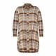 BEIGE LONG SHIRT JACKET TWEED