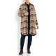 BEIGE LONG SHIRT JACKET TWEED