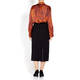 QNEEL FLARED SHIRT COGNAC 